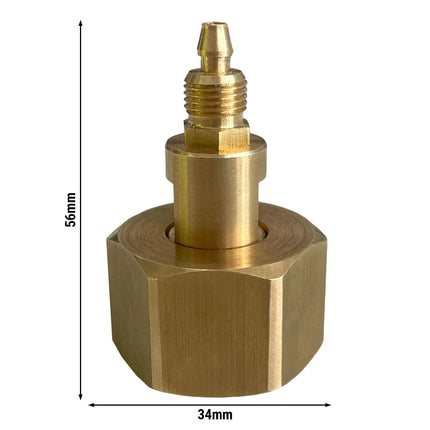 GGM Gastro Adaptor for Nitrogen Cylinders - for Wine Dispenser WDA - 56x34x32mm