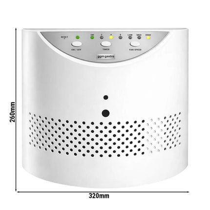 GGM Gastro Air Steriliser - UV - 3 Fan Speeds - Timer - Remote Control - for Rooms up to 45m²