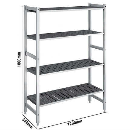 GGM Gastro Aluminium Base Shelf - 1200x560mm - Load capacity: 900kg