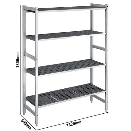 GGM Gastro Aluminium Base Shelf - 1320x1800mm - Load capacity: 900kg