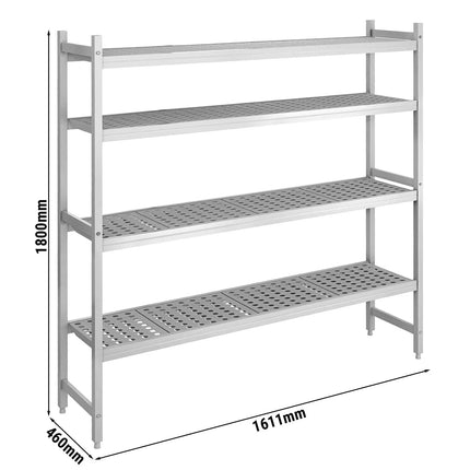 GGM Gastro Aluminium Base Shelf - 1611x460mm - Load capacity: 600kg