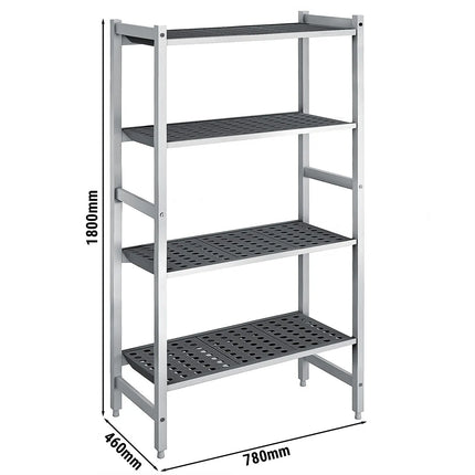 GGM Gastro Aluminium Base Shelf - 780x460mm - Load capacity: 900kg
