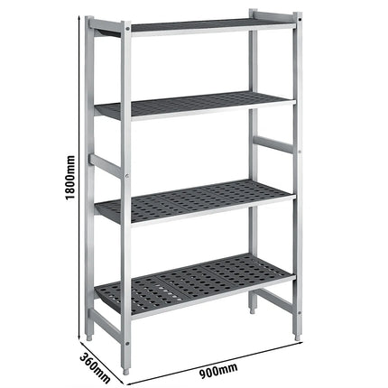 GGM Gastro Aluminium Base Shelf - 900x360mm - Load capacity: 900kg