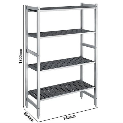 GGM Gastro Aluminium Base Shelf - 960x460mm - Load capacity: 900kg