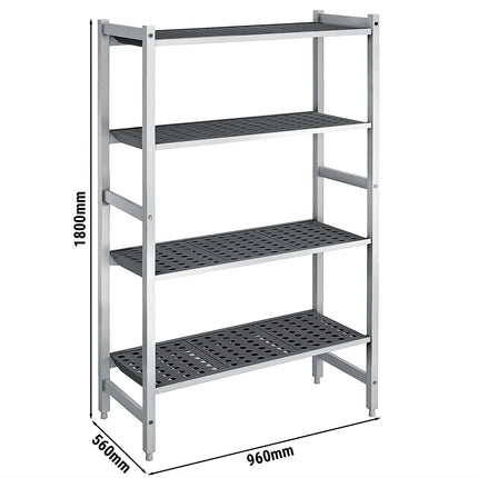 GGM Gastro Aluminium Base Shelf - 960x560mm - Load capacity: 900kg