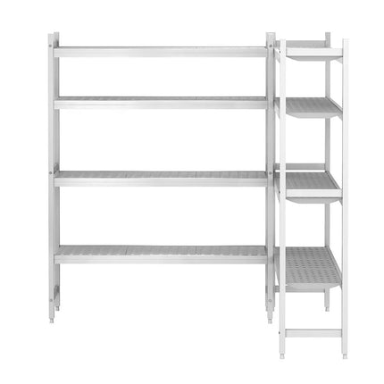 GGM Gastro Aluminium Shelf Set - L-shape - Installation depth: 360mm - Load capacity: 600kg