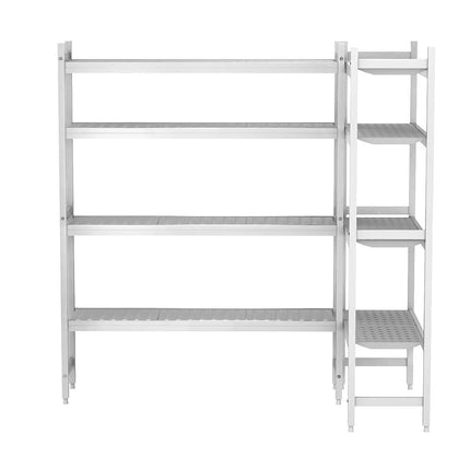 GGM Gastro Aluminium Shelf Set - L-shape - Installation depth: 460mm - Load capacity: 600kg
