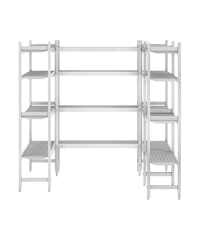 GGM Gastro Aluminium Shelf Set - U-shape - Installation depth: 460mm - Load capacity: 600kg