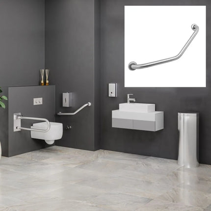 GGM Gastro Angled Grab Rail - Stainless Steel - Length: 260mm