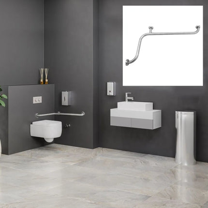 GGM Gastro Angled Grab Rail - Stainless Steel - Length: 350mm