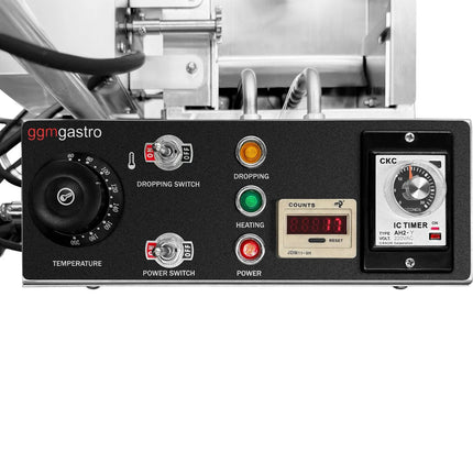 GGM Gastro Automatic Doughnut Machine - 13 litres - 3kW - Capacity: 250-400 pcs/h - Donut sizes: 40-50mm; 60-70mm; 80-90mm