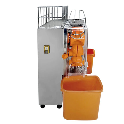 GGM Gastro Automatic Orange Juicer - 120W - 47kg - with 20 oranges/min, orange size 40-80mm, automatic feed, self-service - Stainless Steel