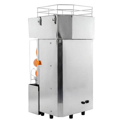 GGM Gastro Automatic Orange Juicer - 200W - 63kg - with 20 oranges/min, orange size 40–90mm, automatic feed, self-service - Stainless Steel