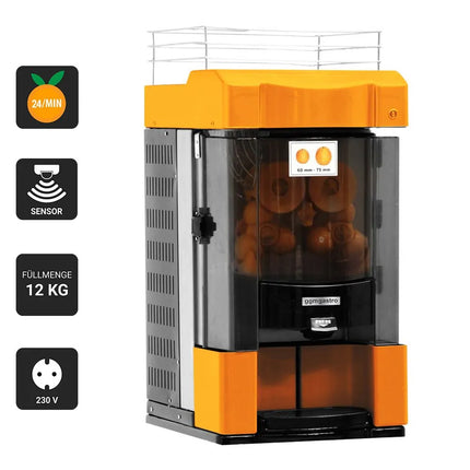 GGM Gastro Automatic Orange Juicer - 370W - 75kg - with automatic feed, peel collection & self-service - Orange