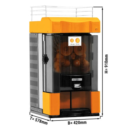GGM Gastro Automatic Orange Juicer - 370W - 75kg - with automatic feed, peel collection & self-service - Orange