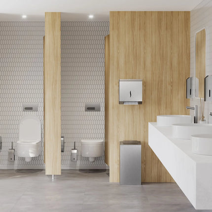 GGM Gastro Automatic Soap Dispenser - 1000ml - Stainless steel - wall mounted, touch‑free, automatic, refillable reservoir, lockable