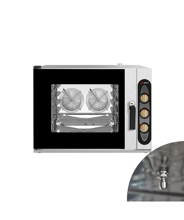 GGM Gastro Bakery-Commercial Combi Oven - Manual Controls - 4x EN 600x400