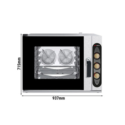 GGM Gastro Bakery-Commercial Combi Oven - Manual Controls - 4x EN 600x400