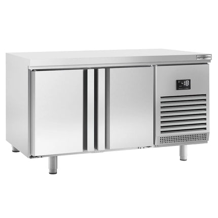 GGM Gastro Bakery Counter Freezer PREMIUM PLUS - 1618x800mm - with 2 doors - capacity 420 litres - worktop without upstand