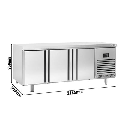 GGM Gastro Bakery Counter Freezer PREMIUM PLUS - 2185x800mm - with 3 doors - capacity 635 litres
