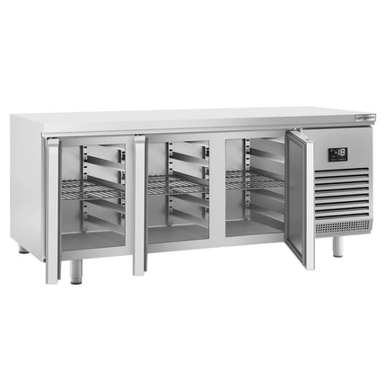 GGM Gastro Bakery Counter Freezer PREMIUM PLUS - 2185x800mm - with 3 doors - capacity 635 litres