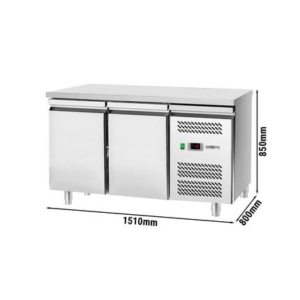 GGM Gastro Bakery Counter Fridge ECO - 1510x800mm - with 2 doors - capacity 294 litres