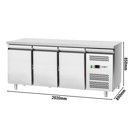 GGM Gastro Bakery Counter Fridge ECO - 2020x800mm - with 3 doors - capacity 456 litres