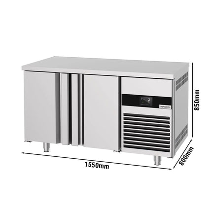 GGM Gastro Bakery Counter Fridge PREMIUM - 1550x800mm - with 2 doors - capacity 390 litres