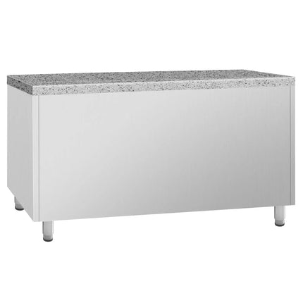 GGM Gastro Bakery Counter Fridge PREMIUM PLUS - 1618x800mm - with 2 doors - granite worktop - capacity 420 litres