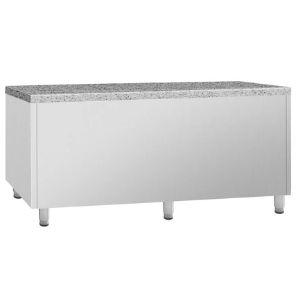 GGM Gastro Bakery Counter Fridge PREMIUM PLUS - 2185x800mm - glass doors - granite worktop - capacity 635 litres