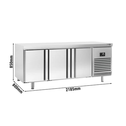 GGM Gastro Bakery Counter Fridge PREMIUM PLUS - 2185x800mm - with 3 doors - capacity 635 litres