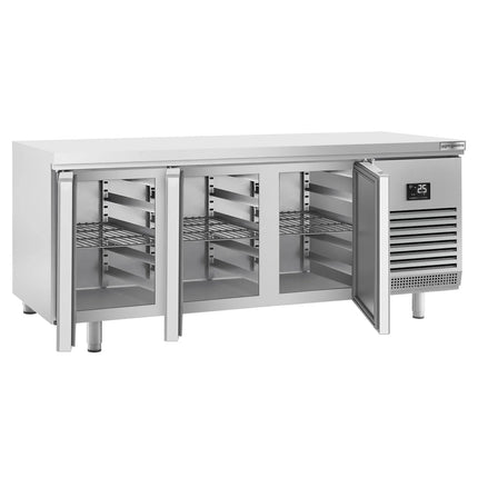 GGM Gastro Bakery Counter Fridge PREMIUM PLUS - 2185x800mm - with 3 doors - capacity 635 litres