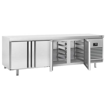 GGM Gastro Bakery Counter Fridge PREMIUM PLUS - 2752x800mm - with 4 doors - capacity 850 litres