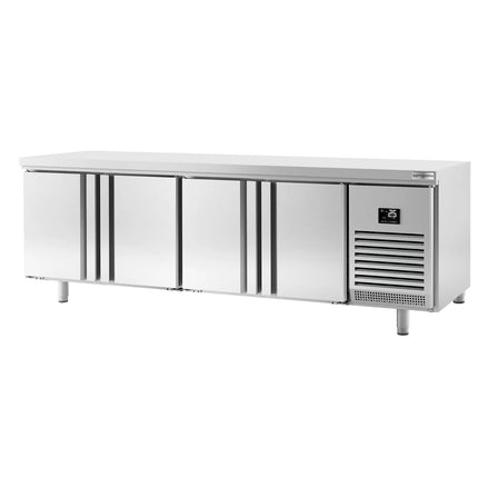 GGM Gastro Bakery Counter Fridge PREMIUM PLUS - 2752x800mm - with 4 doors - capacity 850 litres