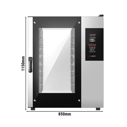 GGM Gastro Bakery-Electric Commercial Combi Oven - Digital Controls - 10x EN 600x400 - incl. Inner rack, Core temperature probe, HACCP monitoring, USB