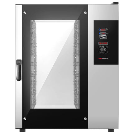 GGM Gastro Bakery-Electric Commercial Combi Oven - Digital Controls - 10x EN 600x400 - incl. Inner rack, Core temperature probe, HACCP monitoring, USB