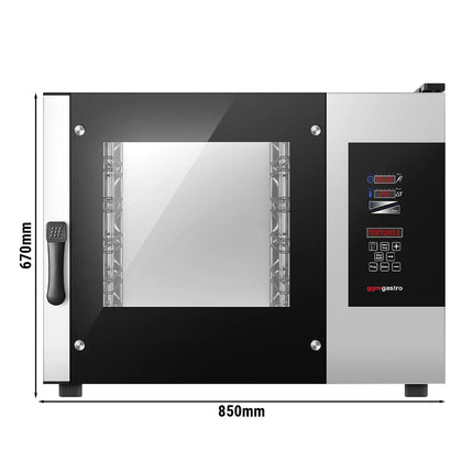 GGM Gastro Bakery- Electric Commercial Combi Oven - Digital Controls - 4x EN 600x400 - incl. Core temperature probe, HACCP monitoring, USB, Condensate drip tray