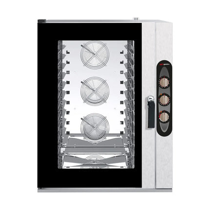 GGM Gastro Bakery-Electric Commercial Combi Oven - Manual Controls - 10x EN 600x400 - incl. Mounting brackets for 10x EN 600x400 trays