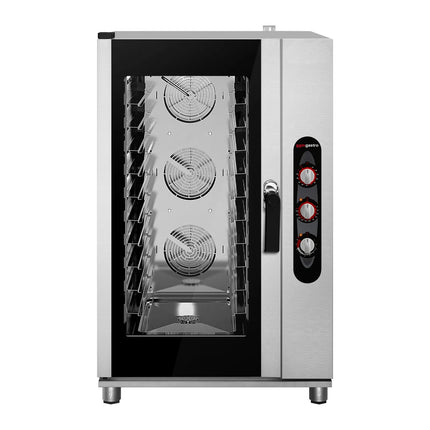 GGM Gastro Bakery-Electric Commercial Combi Oven - Manual Controls - 10x EN 600x400 - incl. Direct steam injection, Humidity control, Halogen lighting