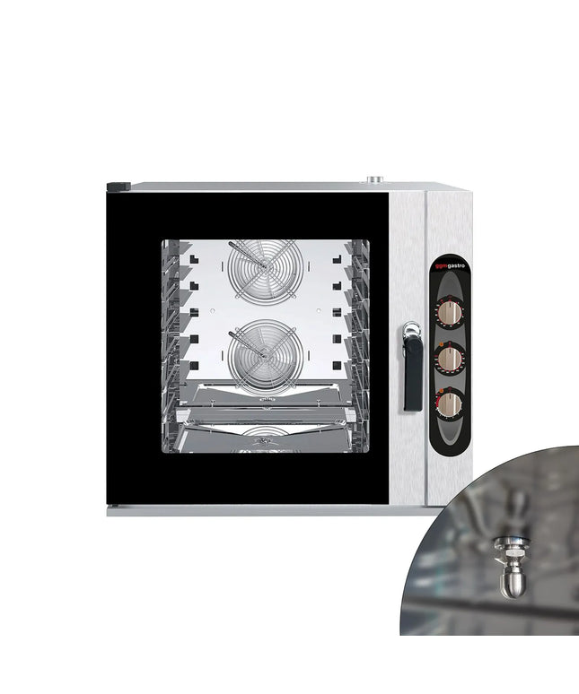 GGM Gastro Bakery-Electric Commercial Combi Oven - Manual Controls - 6x EN 600x400 - incl. Mounting brackets
