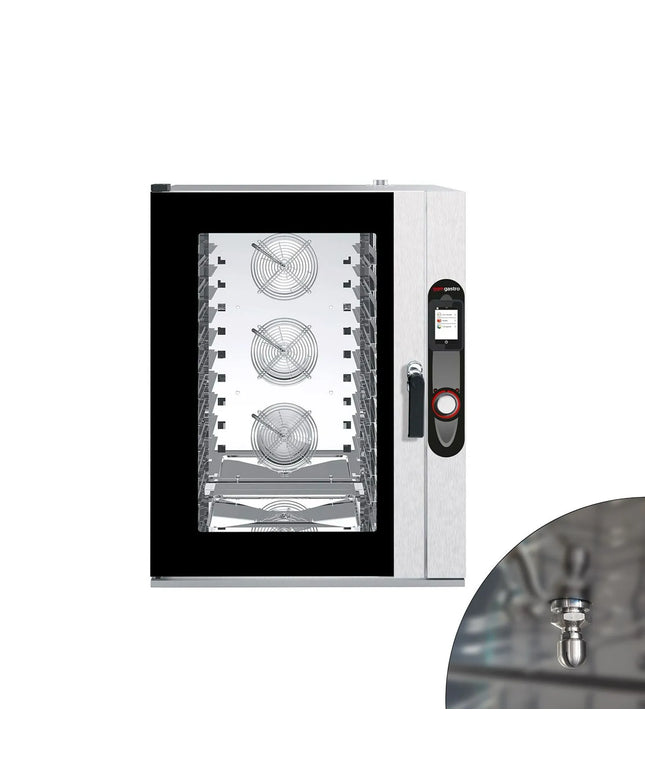 GGM Gastro Bakery-Electric Commercial Combi Oven - Touchscreen Controls - 10x EN 600x400 - incl. Automatic washing system