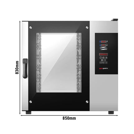 GGM Gastro Bakery-Electric Commercial Combi Oven - Touchscreen Controls - 6x EN 600x400 - incl. Core temperature probe, HACCP monitoring, USB, Inner rack