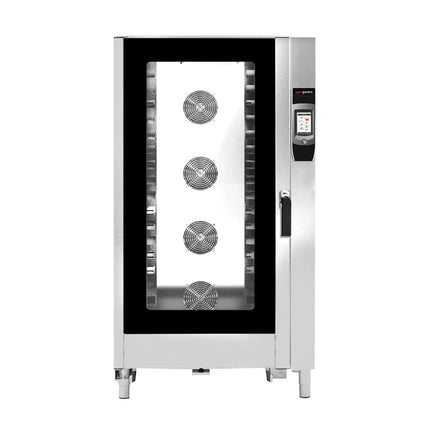 GGM Gastro Bakery-Electric Commercial Combi Oven - Touchscreen Controls - 16x EN 600x400 - 17.8 cm touchscreen - incl. Automatic washing system & Core temperature probe