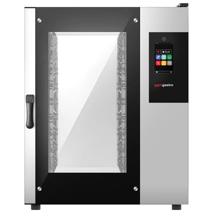 GGM Gastro Bakery-Electric Commercial Combi Oven - Touchscreen Controls - 10x EN 600x400 - incl. Automatic washing system, Core temperature probe, HACCP monitoring, USB
