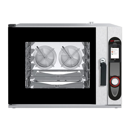 GGM Gastro Bakery-Electric Commercial Combi Oven - Touchscreen Controls - 4x EN 600x400 - incl. Automatic washing system