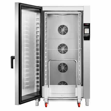 GGM Gastro Bakery-Electric Commercial Combi Oven - Touchscreen Controls - 16x EN 600x400 - 17.8 cm touchscreen - incl. Automatic washing system & Core temperature probe