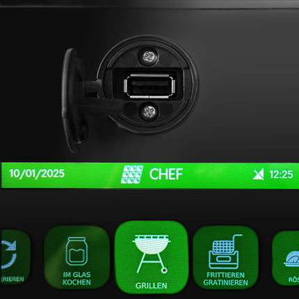 GGM Gastro Bakery-Electric Commercial Combi Oven - Touchscreen Controls - 6x EN 600x400 - incl. Automatic washing system, Core temperature probe, HACCP monitoring, USB