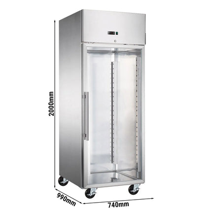 GGM Gastro Bakery Freezer ECO - EN 600x800mm - 612L - with 1 glass door - On castors