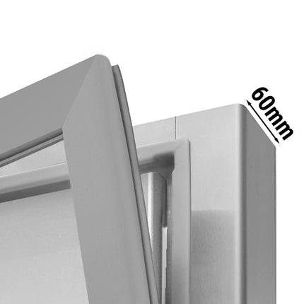 GGM Gastro Bakery Freezer Stainless steel ECO - EN 600x800mm - 612L - with 1 door - Black - On castors