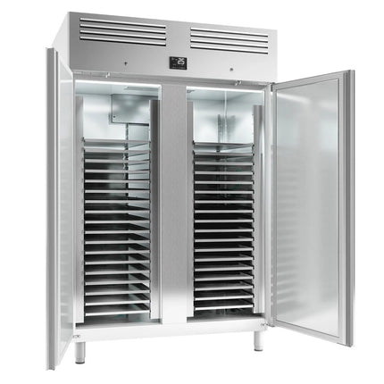 GGM Gastro Bakery Freezer Stainless steel PREMIUM - EN 600x400mm - 1240L - with 2 doors